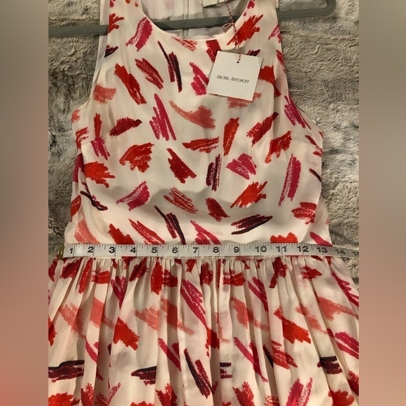 : : RACHEL ANTONOFF New w/ Tag Retro Style White & Scribble Sleeveless Dress : : - Picture 7 of 13
